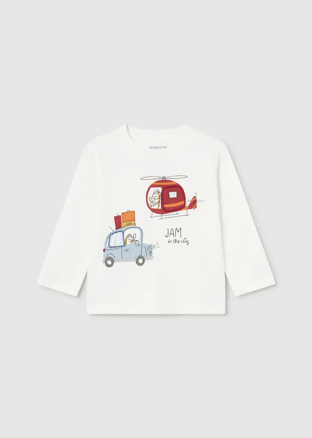 Maglietta interattiva trasporti neonato^Mayoral Shop