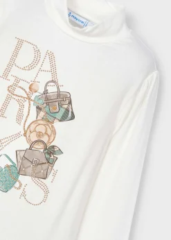 Maglietta lupetto borse bambina^Mayoral Flash Sale