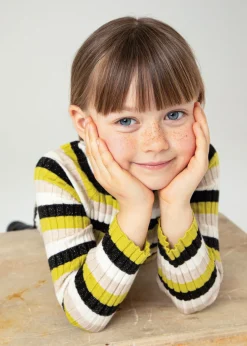 Maglietta lupetto costine bambina^Mayoral Best