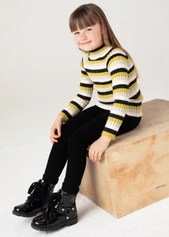 Maglietta lupetto costine bambina^Mayoral Best