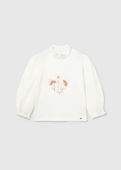 Maglietta lupetto fiori neonata^Mayoral Cheap