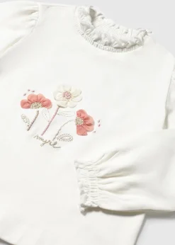 Maglietta lupetto fiori neonata^Mayoral Cheap
