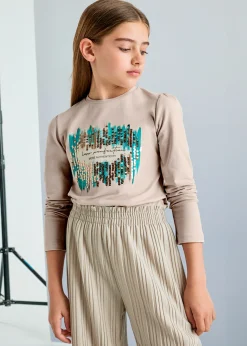 Maglietta lustrini ragazza^Mayoral Fashion