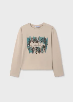 Maglietta lustrini ragazza^Mayoral Fashion