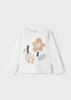 Maglietta manica lunga fiori bambina^Mayoral Flash Sale