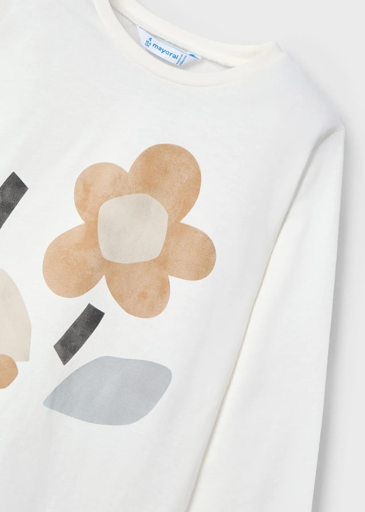 Maglietta manica lunga fiori bambina^Mayoral Flash Sale