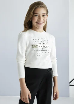 Maglietta scritta ragazza^Mayoral Shop