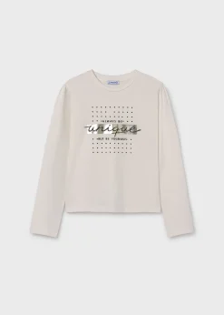 Maglietta scritta ragazza^Mayoral Shop