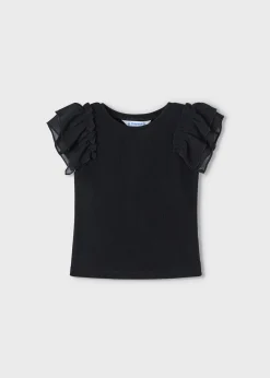 Maglietta volant chiffon bambina^Mayoral Shop