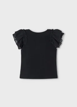 Maglietta volant chiffon bambina^Mayoral Shop