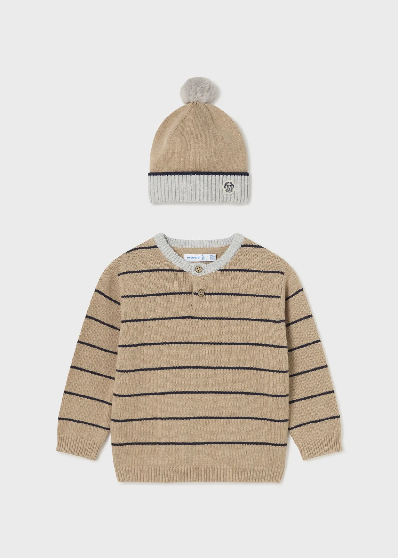 Maglione cappello righe neonato^Mayoral Best