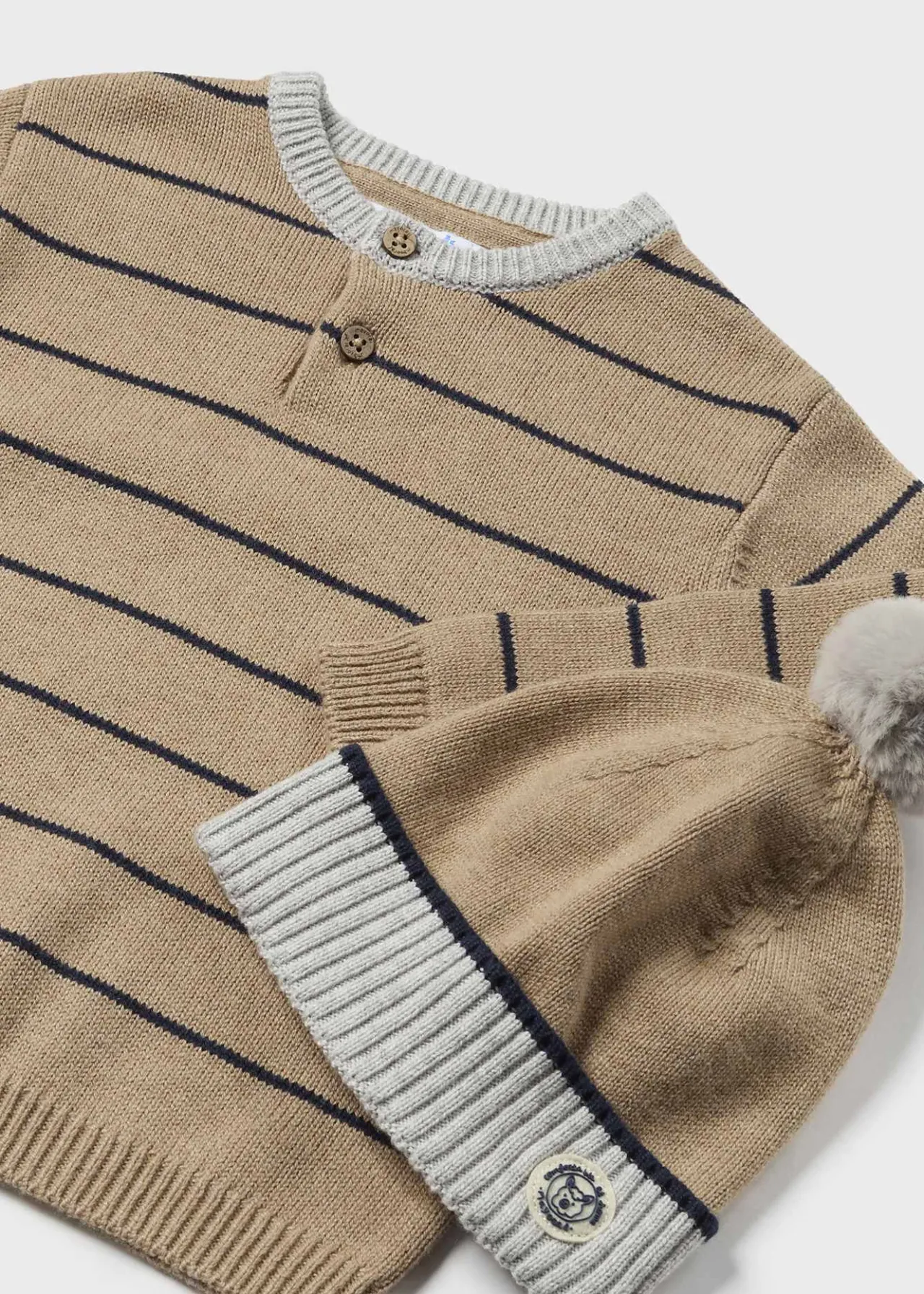 Maglione cappello righe neonato^Mayoral Best