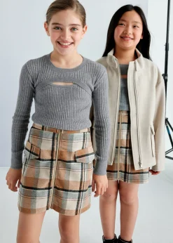 Maglione costine apertura ragazza^Mayoral Sale
