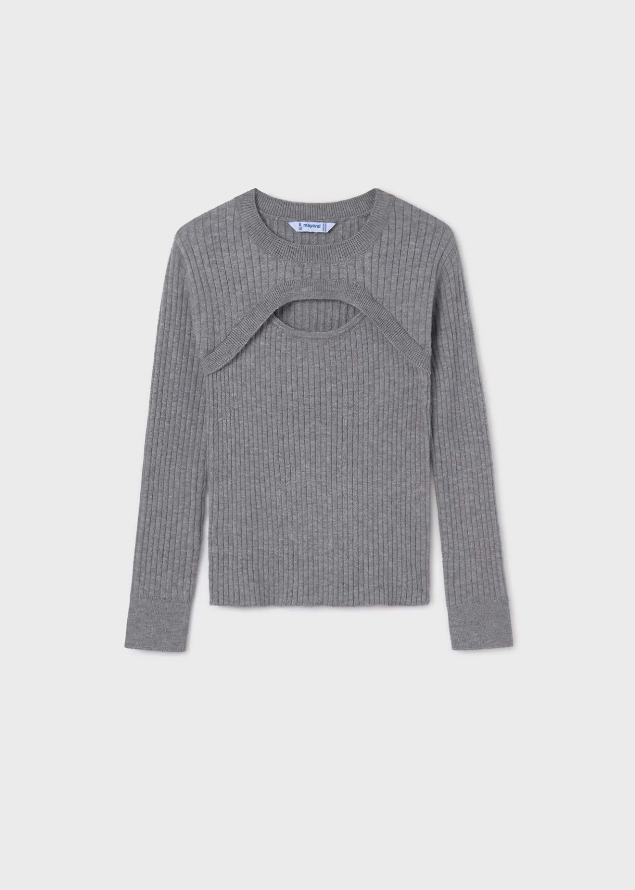 Maglione costine apertura ragazza^Mayoral Sale