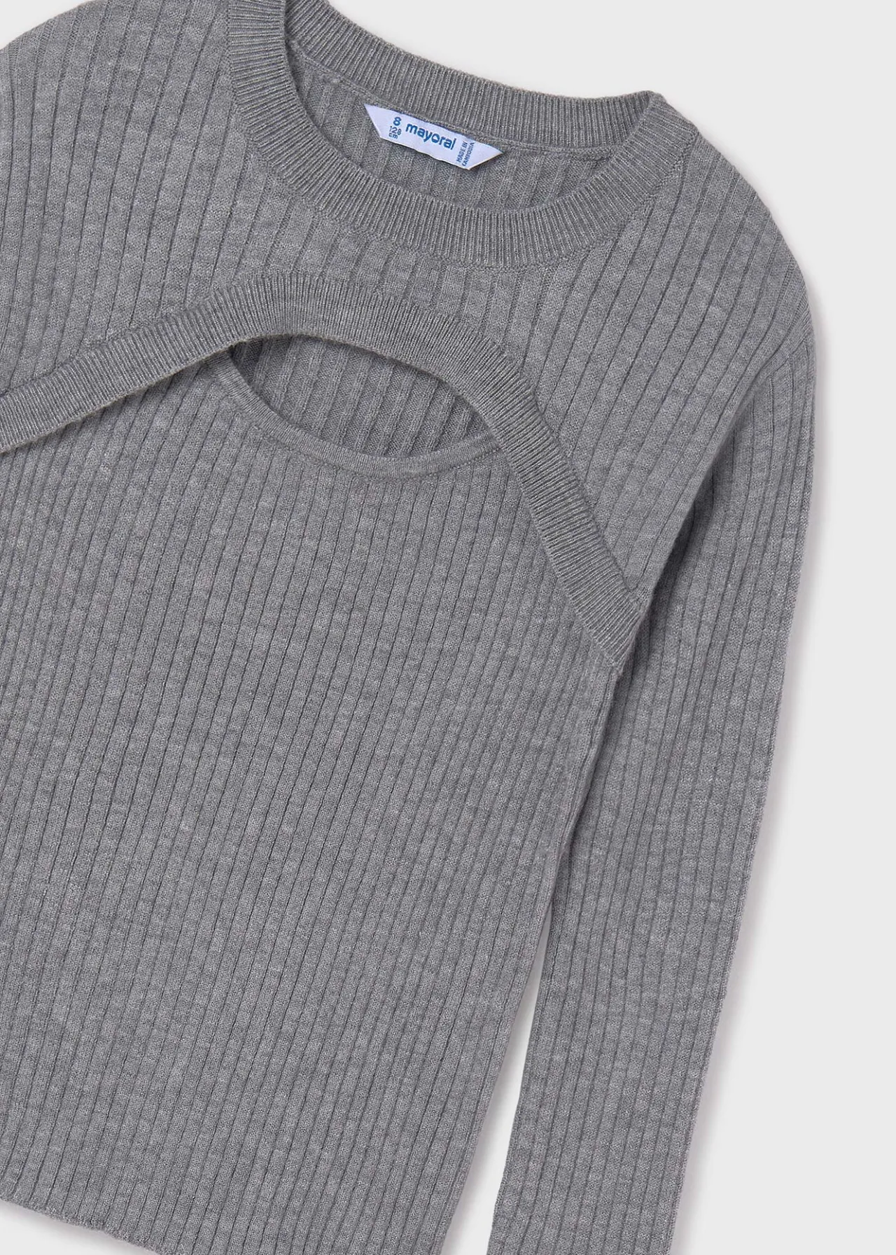 Maglione costine apertura ragazza^Mayoral Sale