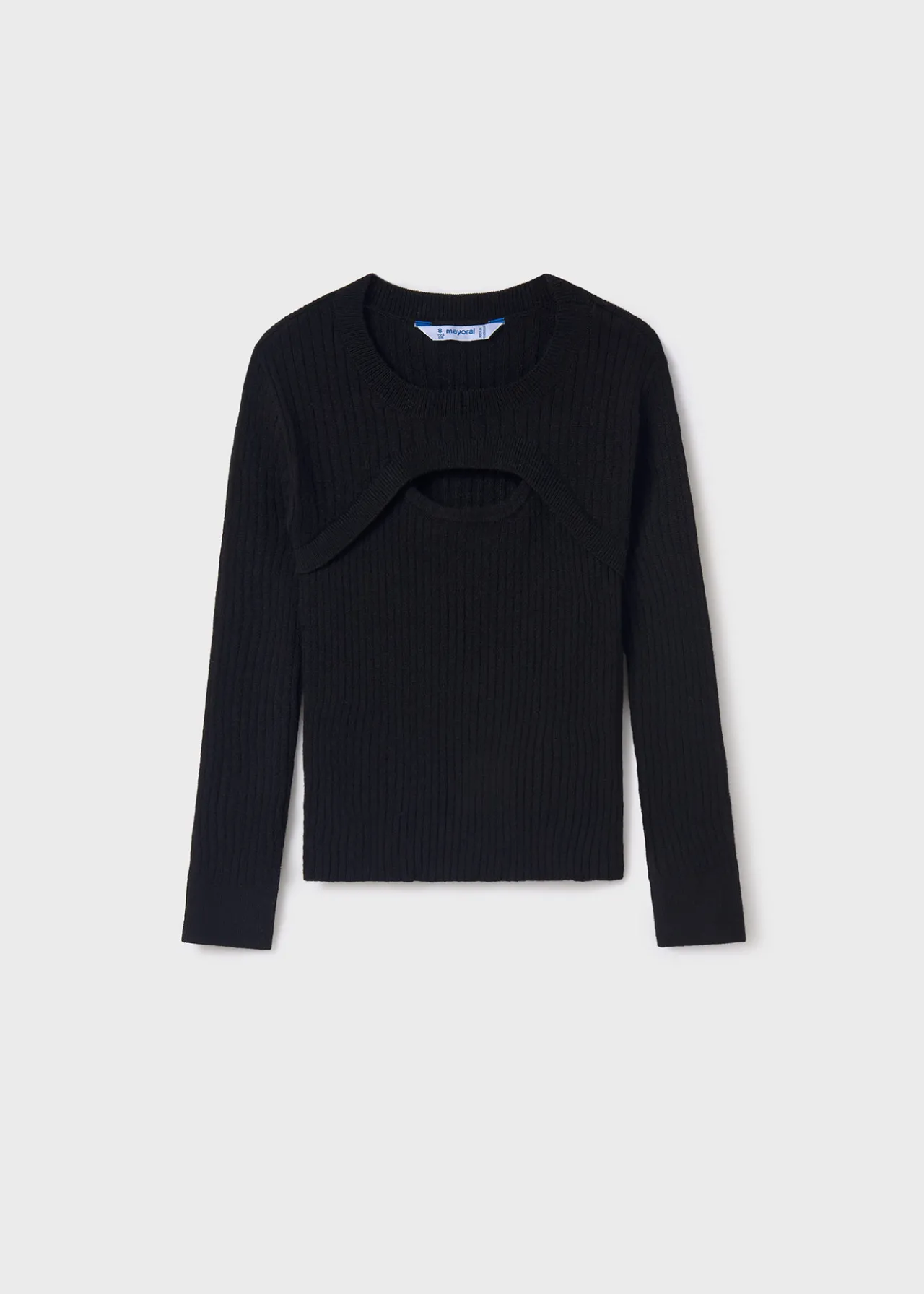 Maglione costine apertura ragazza^Mayoral New