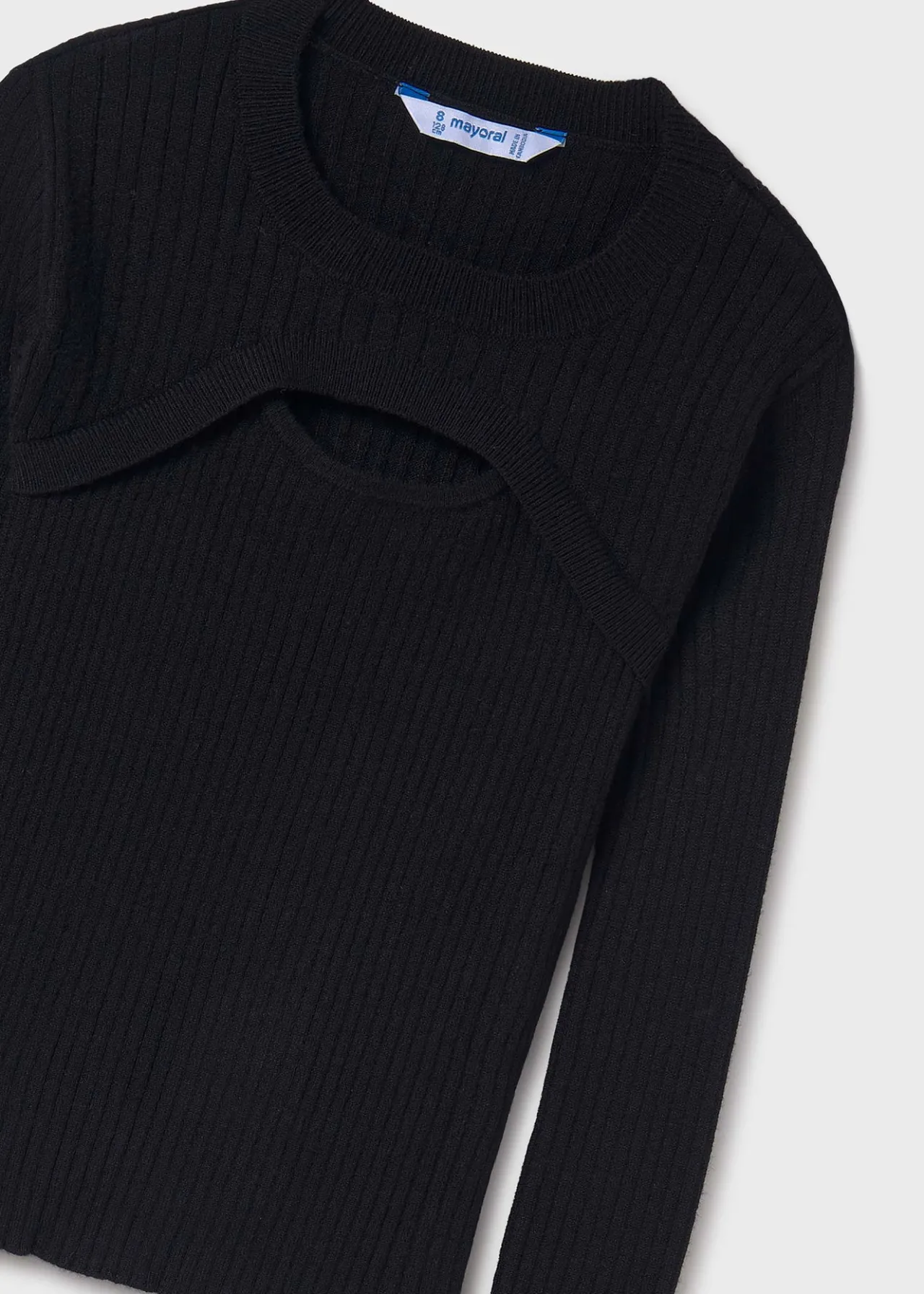 Maglione costine apertura ragazza^Mayoral New