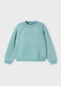 Maglione fiori ricamati bambina^Mayoral Cheap