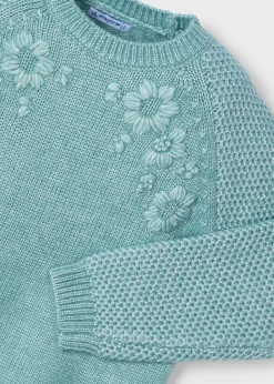 Maglione fiori ricamati bambina^Mayoral Cheap