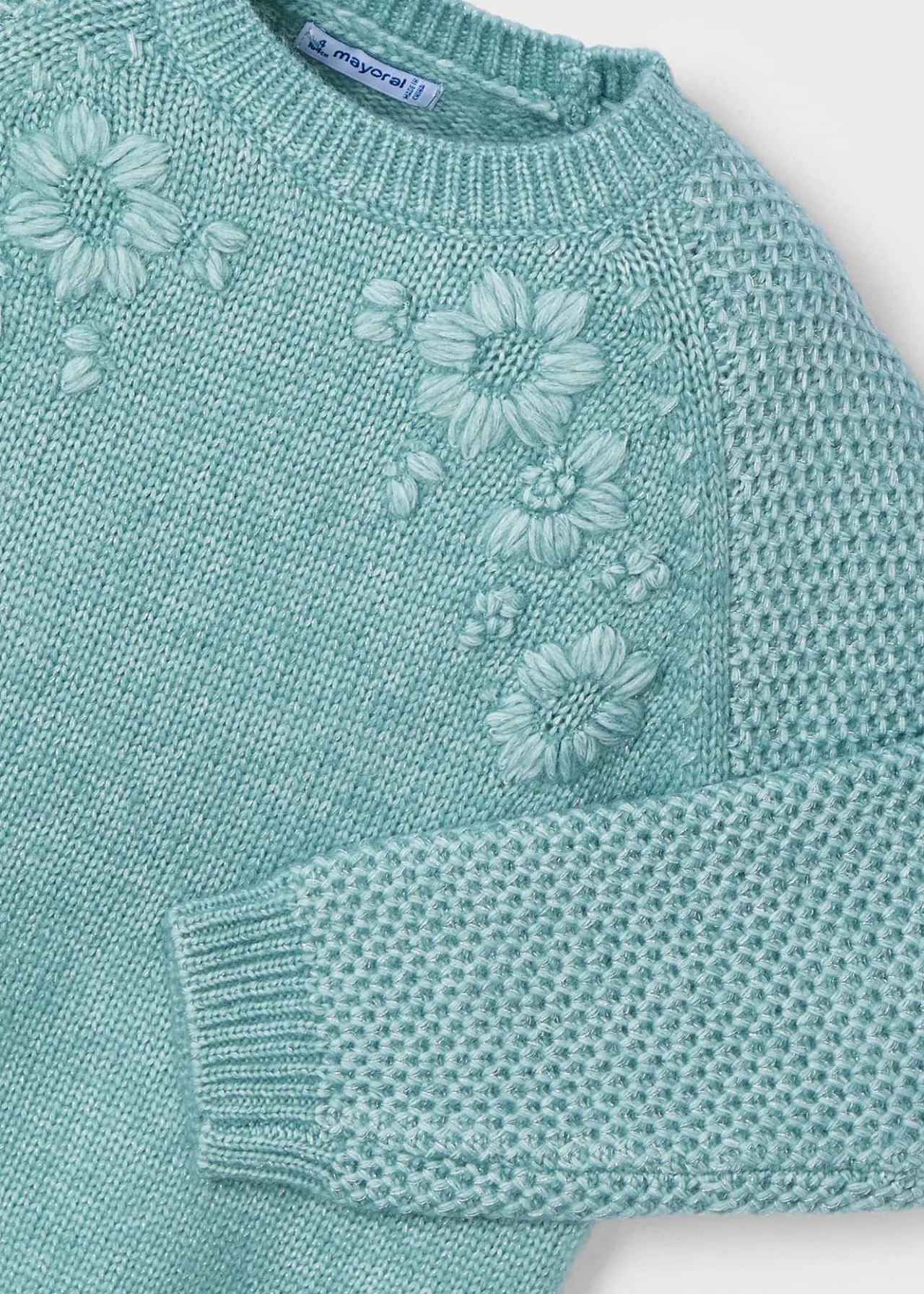 Maglione fiori ricamati bambina^Mayoral Cheap