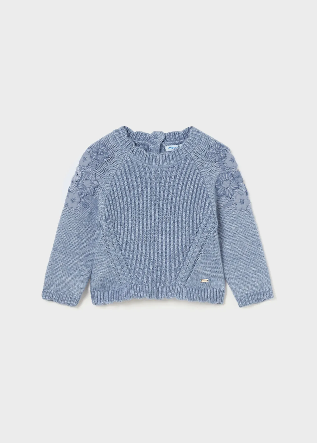 Maglione fiori ricami neonata^Mayoral Store