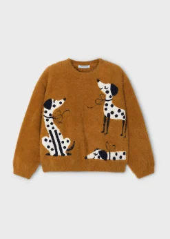 Maglione intarsi cagnolini bambina^Mayoral New