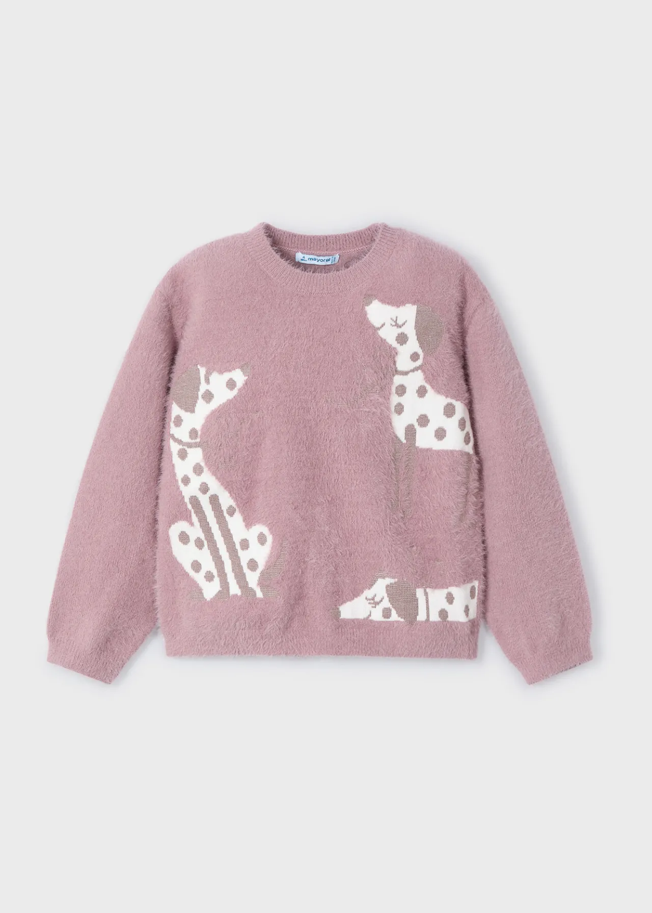 Maglione intarsi cagnolini bambina^Mayoral Best