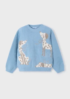 Maglione intarsi cagnolini bambina^Mayoral Fashion