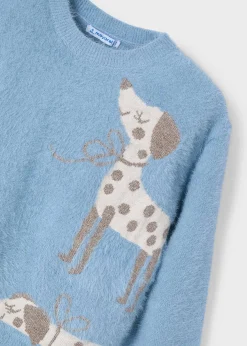Maglione intarsi cagnolini bambina^Mayoral Fashion