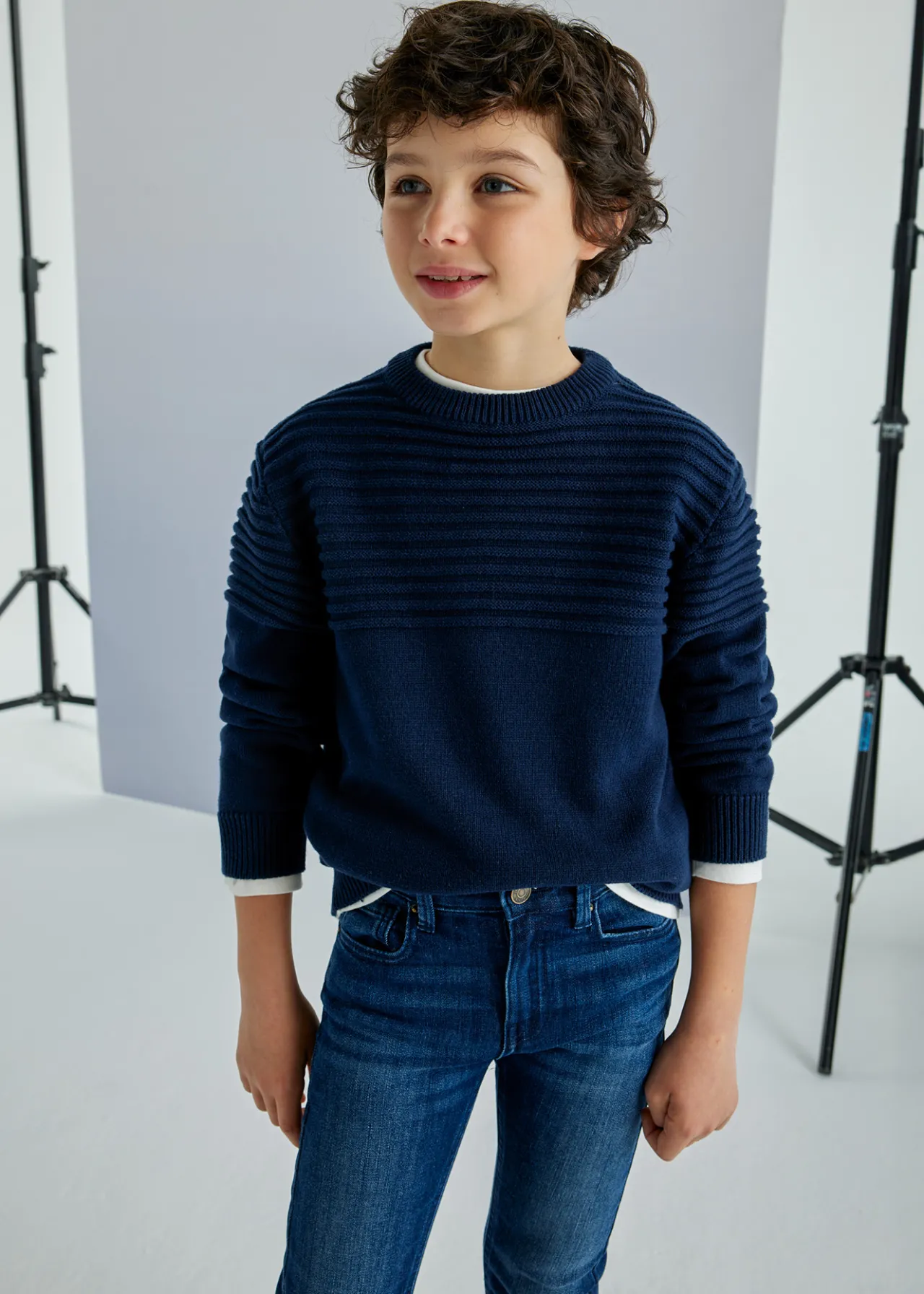 Maglione jacquard tone sur tone ragazzo^Mayoral Cheap