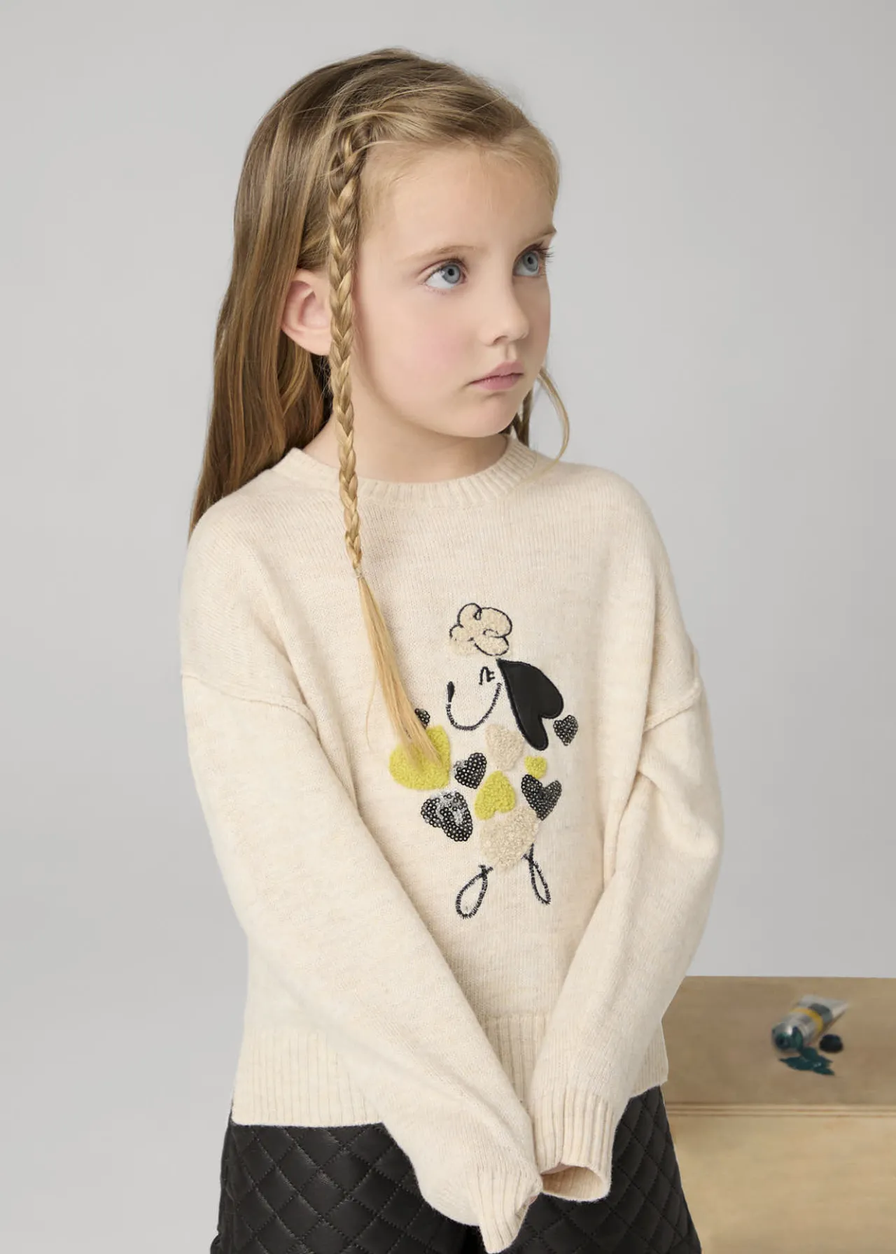 Maglione ricamo cagnolino bambina^Mayoral Cheap