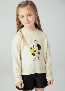 Maglione ricamo cagnolino bambina^Mayoral Cheap