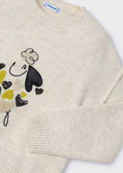 Maglione ricamo cagnolino bambina^Mayoral Cheap