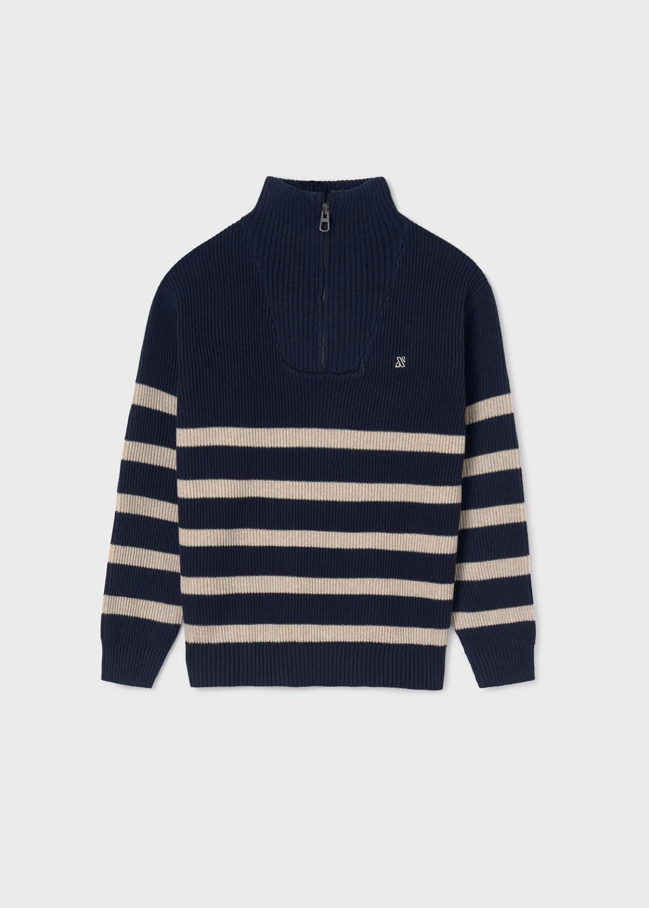 Maglione righe colletto cerniera ragazzo^Mayoral Fashion
