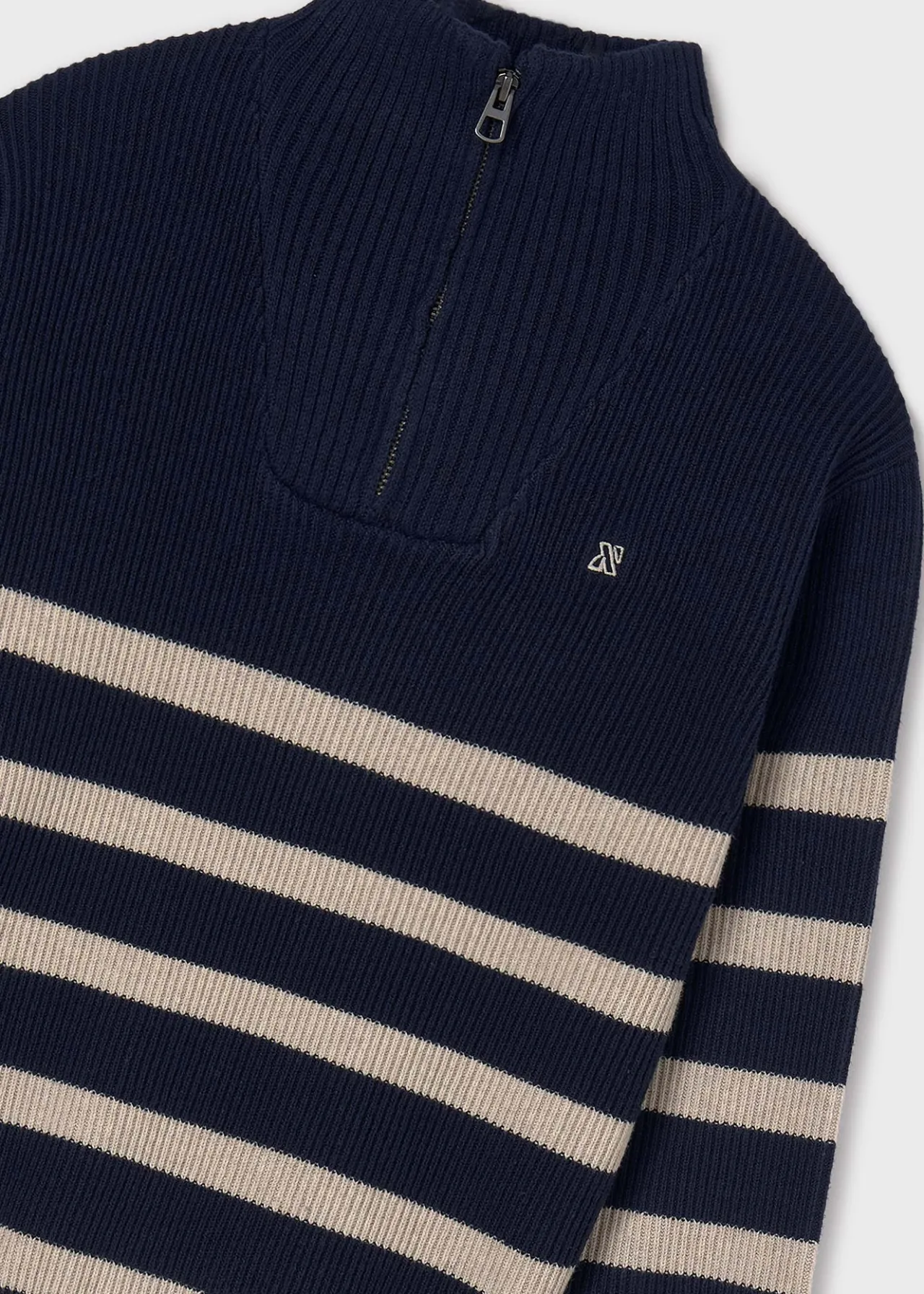 Maglione righe colletto cerniera ragazzo^Mayoral Fashion