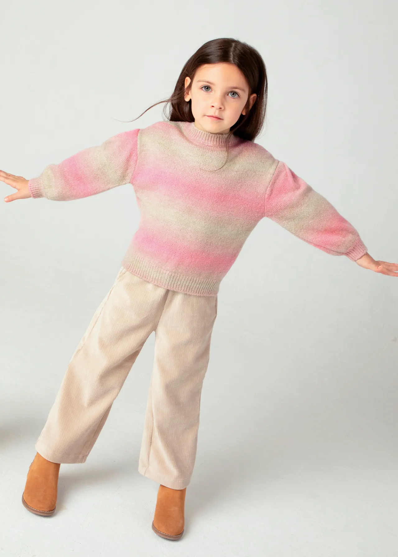 Maglione righe dregradè bambina^Mayoral Cheap
