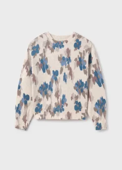 Maglione stampato fiori ragazza^Mayoral Outlet