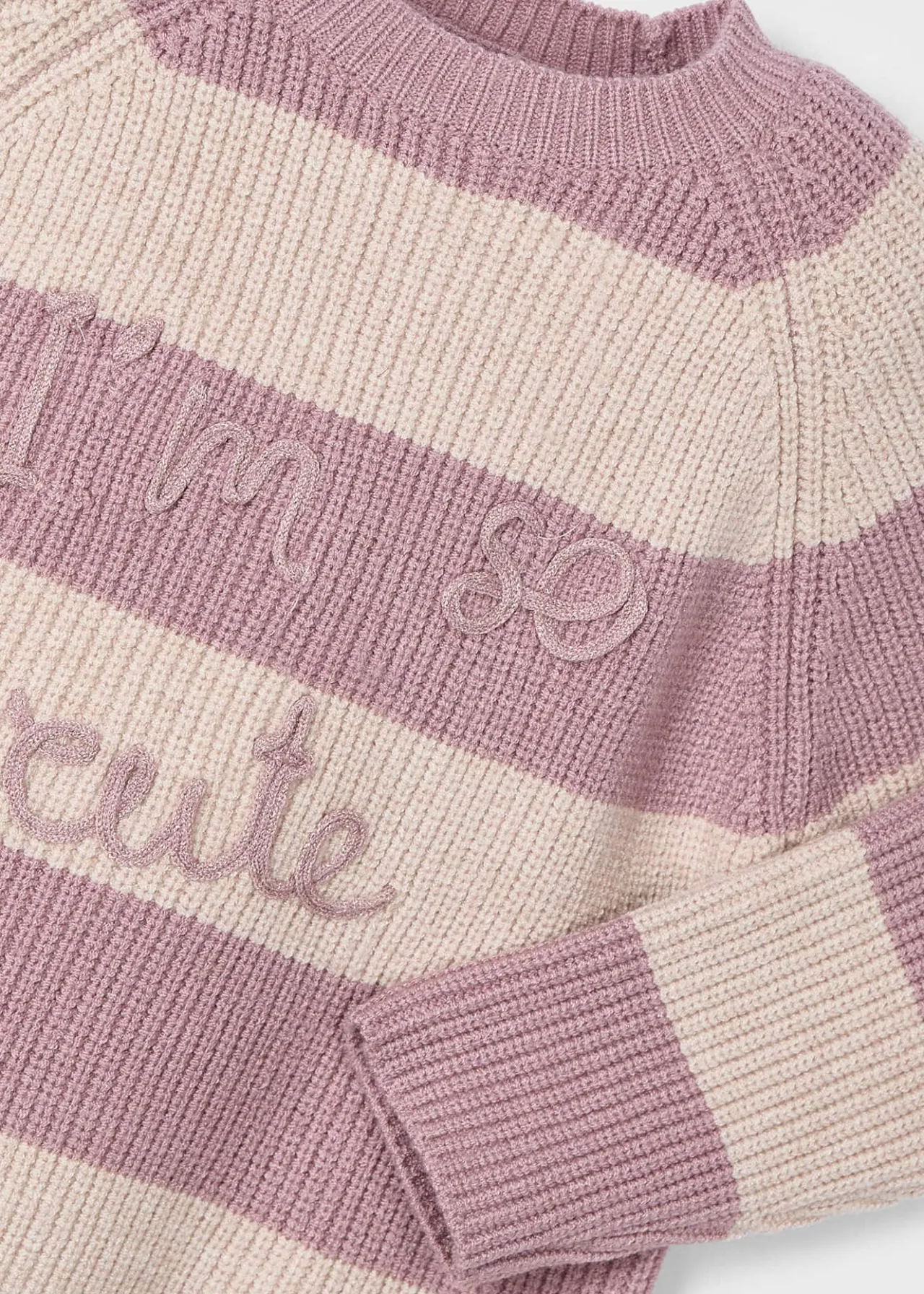 Maglione testo righe bambina^Mayoral Discount