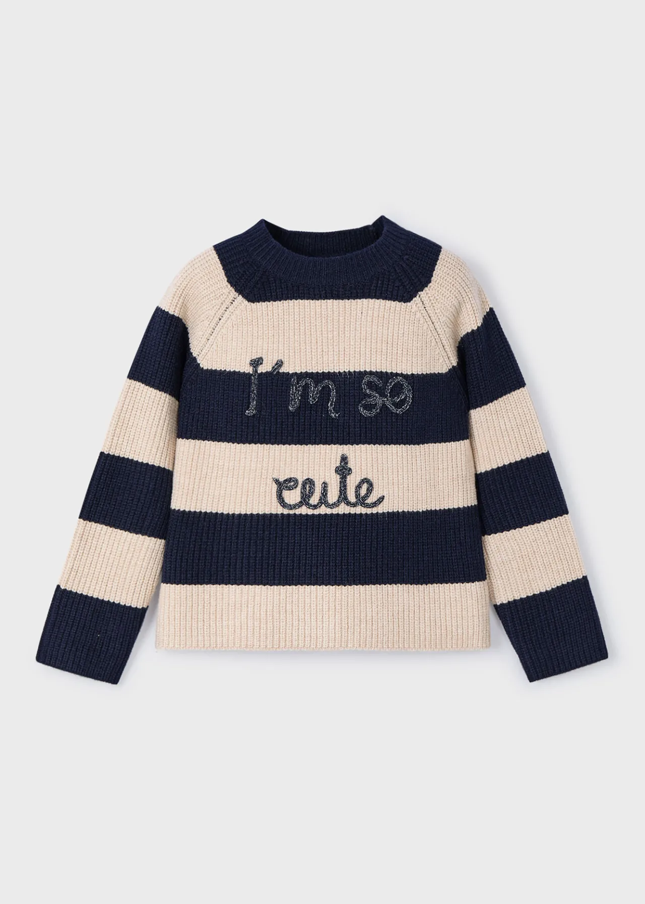 Maglione testo righe bambina^Mayoral Flash Sale