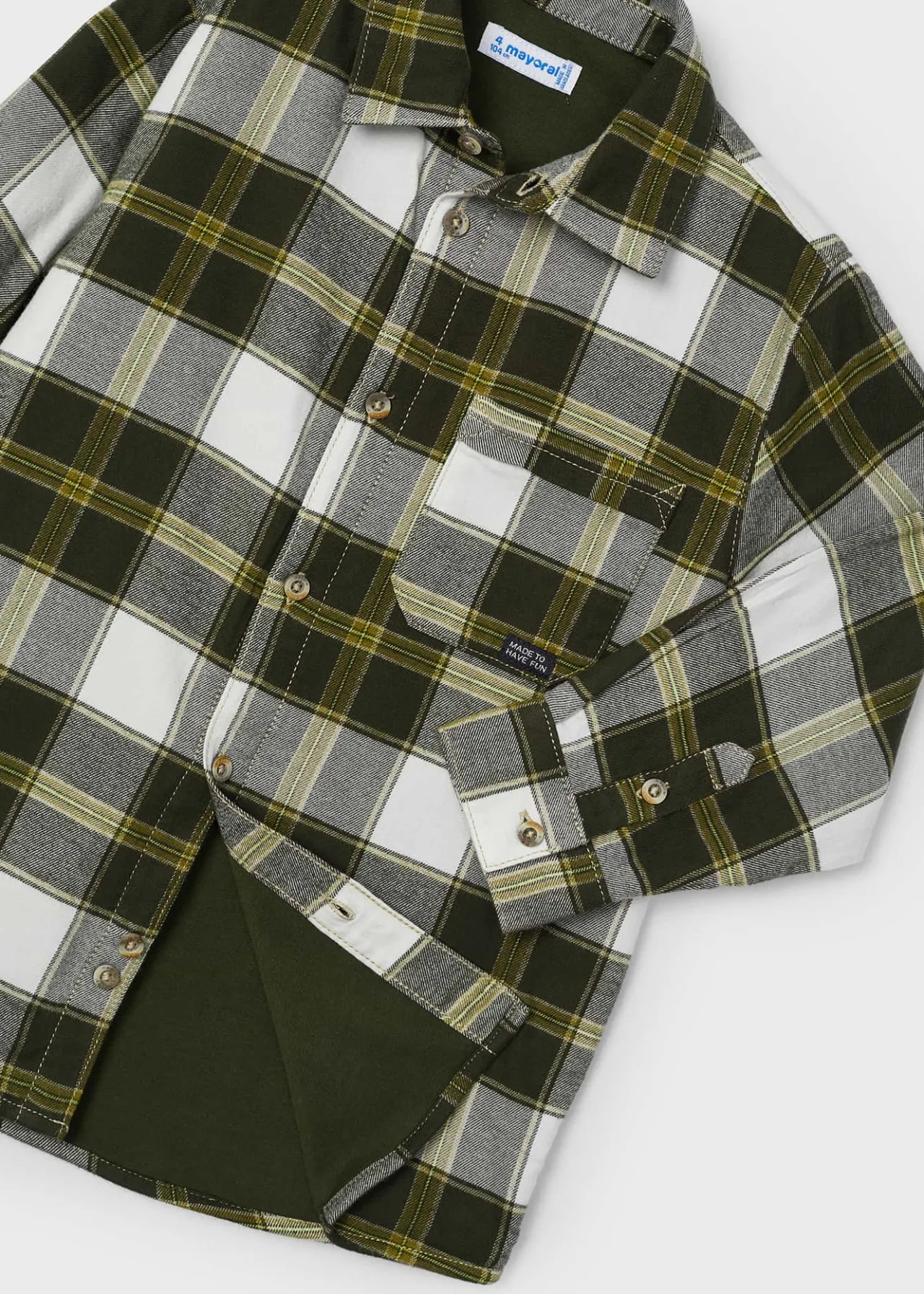 Overshirt quadri bambino^Mayoral Discount