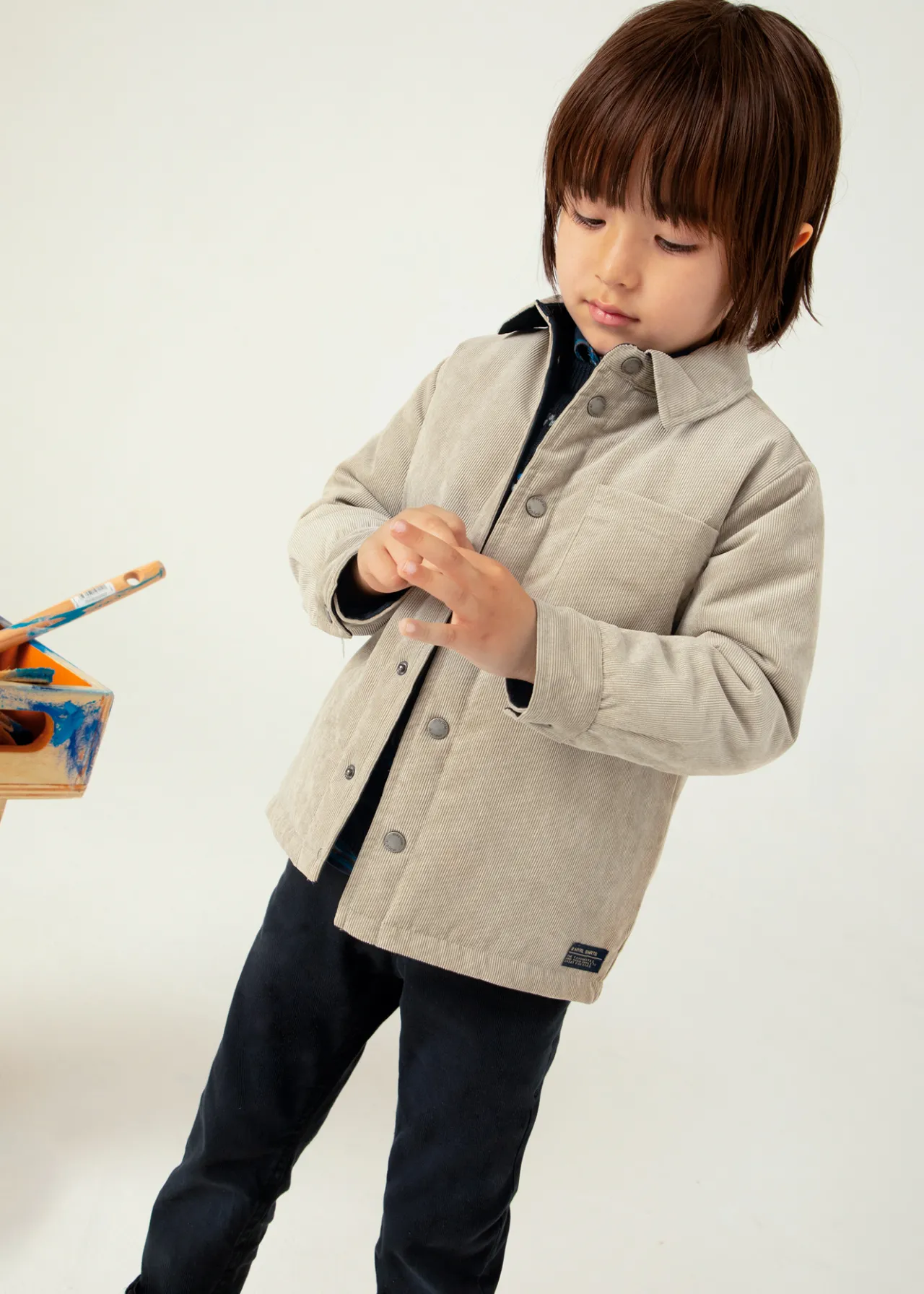 Overshirt reversibile velluto a costine bambino^Mayoral Flash Sale