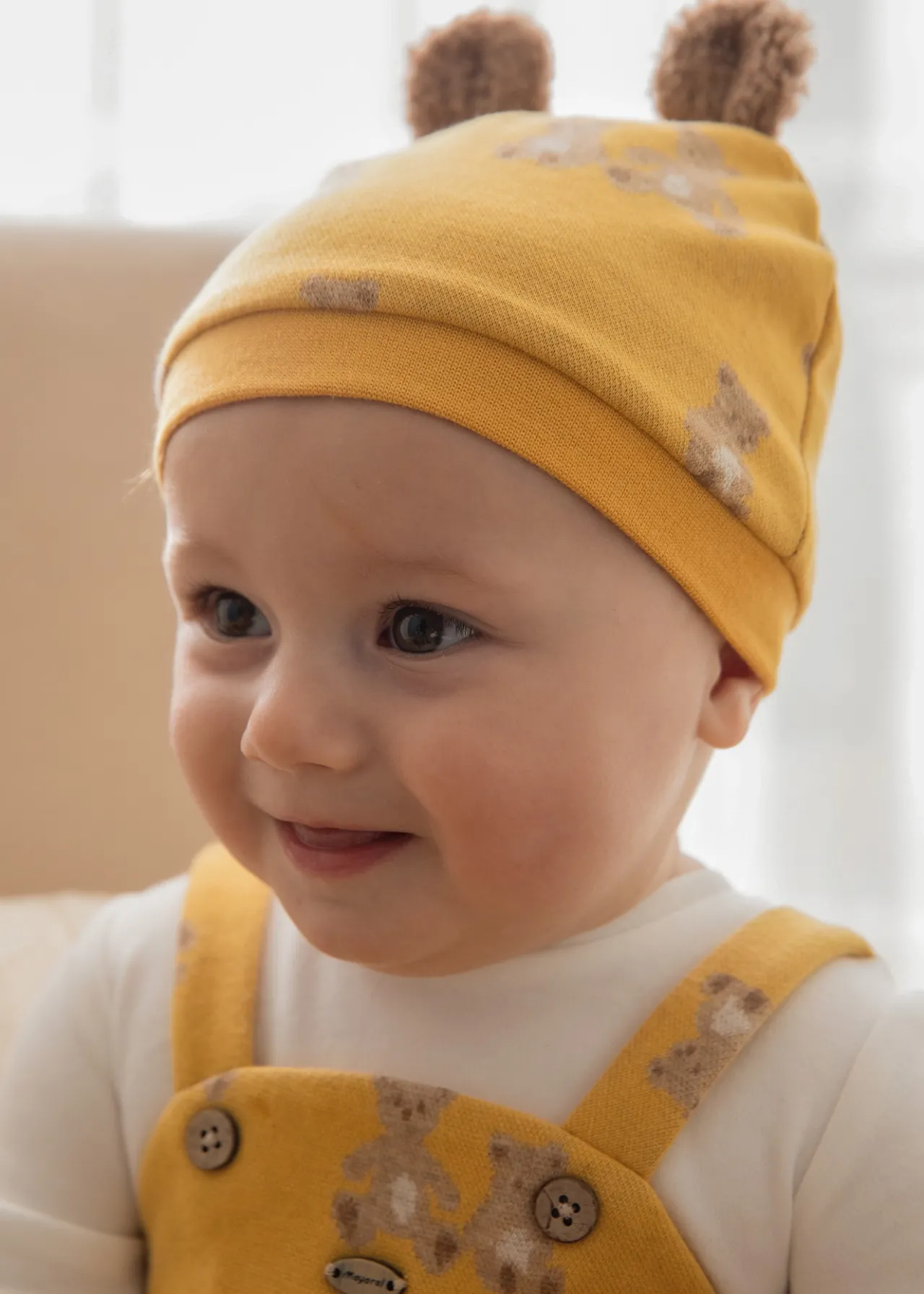 Pagliaccetto con cappello orecchie neonato^Mayoral New