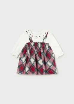 Pagliaccetto gonna quadri neonata^Mayoral Fashion