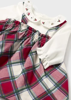 Pagliaccetto gonna quadri neonata^Mayoral Fashion