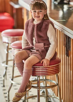 Pantaloncino similpelle bambina^Mayoral Sale