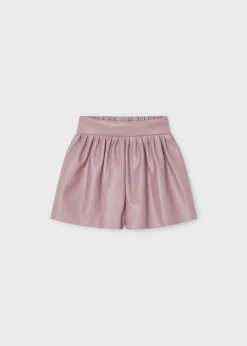 Pantaloncino similpelle bambina^Mayoral Sale