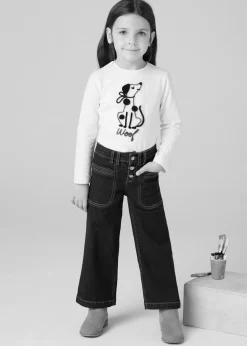 Pantalone a zampa bambina^Mayoral Fashion