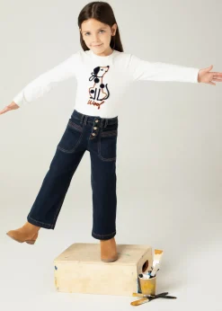 Pantalone a zampa bambina^Mayoral Fashion