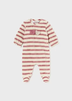 Pigiama ciniglia righe neonata^Mayoral Shop