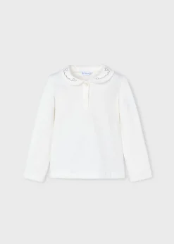 Polo colletto decorato bambina^Mayoral Outlet